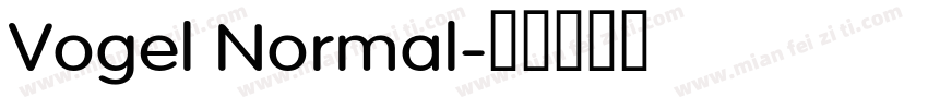 Vogel Normal字体转换